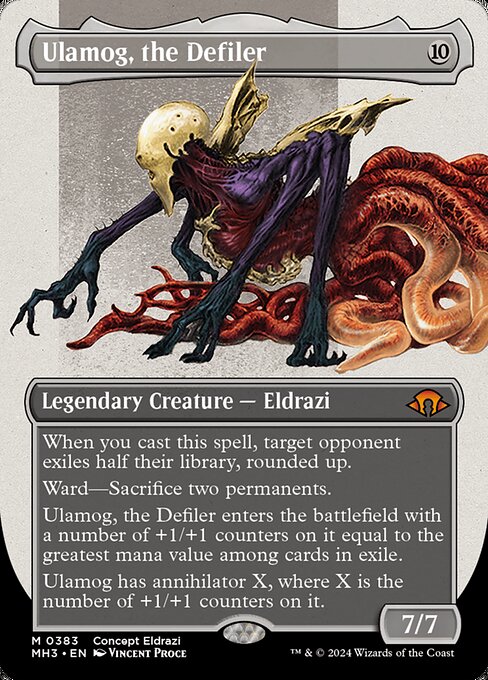 Ulamog, the Defiler (383) - BORDERLESS - NM