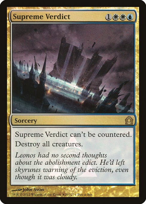 Supreme Verdict (201★) (Foil) - NM