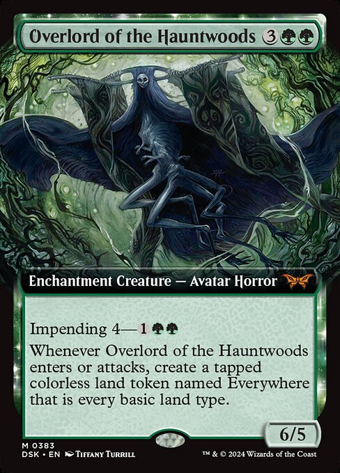 Overlord of the Hauntwoods (383) - EXTENDED ART (Foil) - NM