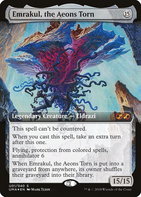 Emrakul, the Aeons Torn (U1) - EXTENDED ART (Foil) - NM