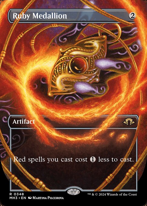 Ruby Medallion (348) - BORDERLESS (Foil) - NM
