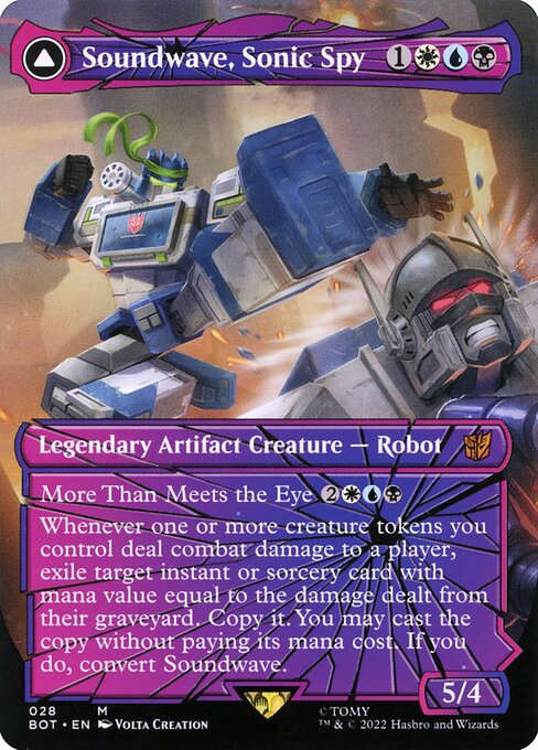 Soundwave, Sonic Spy // Soundwave, Superior Captain (28) - BORDERLESS - NM