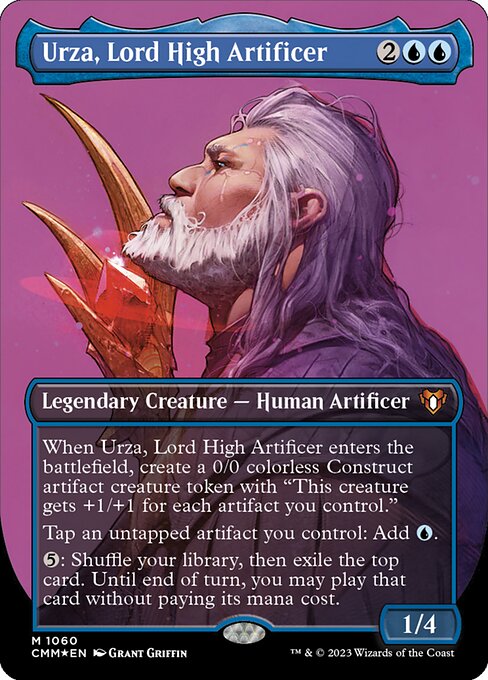 Urza, Lord High Artificer (1060) - BORDERLESS (Foil) - NM