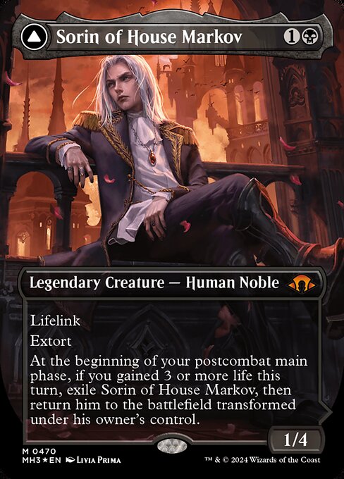 Sorin of House Markov // Sorin, Ravenous Neonate (470) - BORDERLESS (Foil) - NM