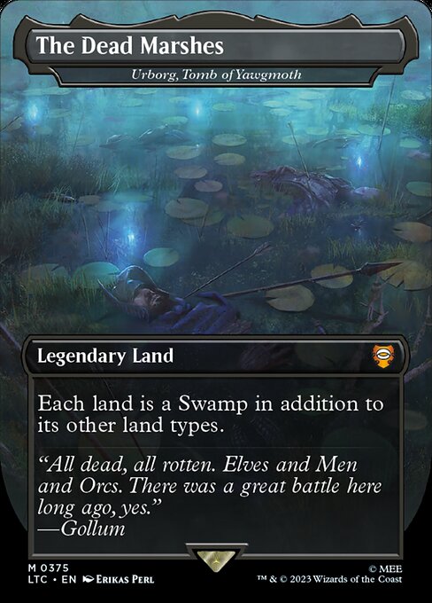 Urborg, Tomb of Yawgmoth (375) - BORDERLESS (Foil) - NM