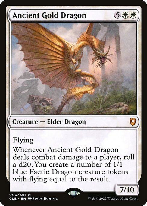 Ancient Gold Dragon (3) - NM