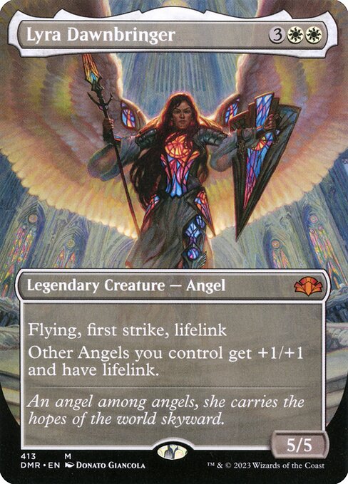 Lyra Dawnbringer (413) - BORDERLESS - FULL ART - NM