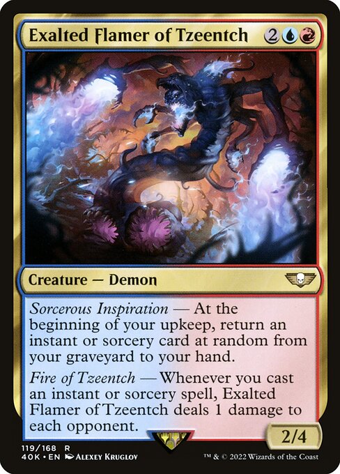 Exalted Flamer of Tzeentch (119) - NM