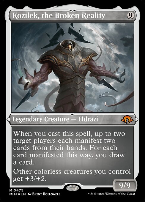Kozilek, the Broken Reality (475) (Etched) - NM