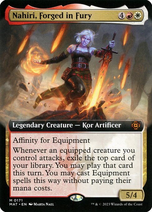 Nahiri, Forged in Fury (171) - EXTENDED ART (Foil) - NM