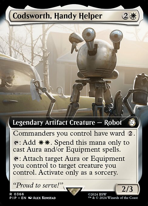 Codsworth, Handy Helper (366) - EXTENDED ART (Foil) - NM