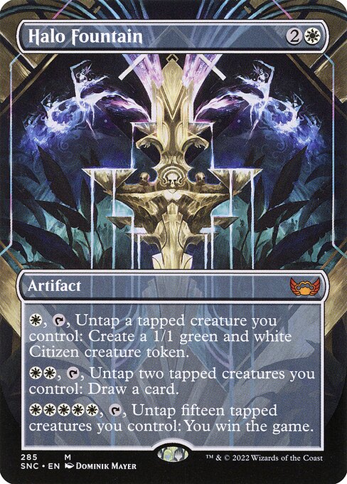 Halo Fountain (285) - BORDERLESS - NM