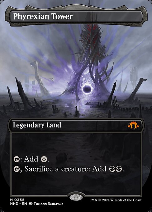 Phyrexian Tower (355) - BORDERLESS (Foil) - NM