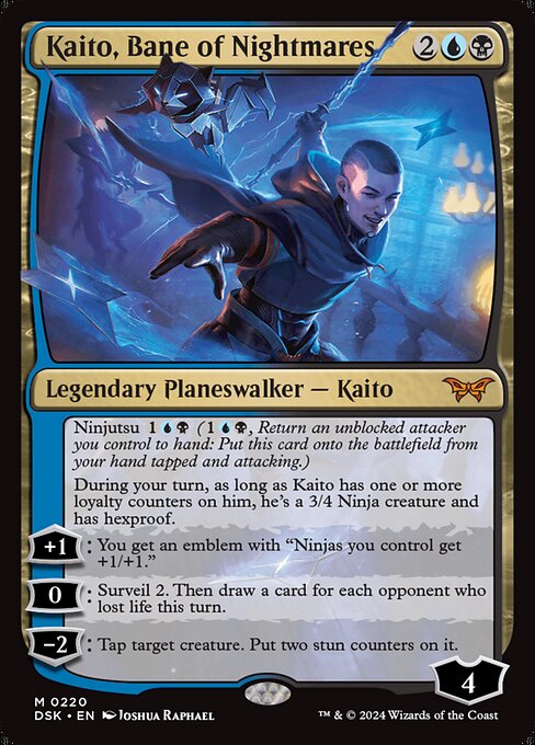Kaito, Bane of Nightmares (220) (Foil) - NM
