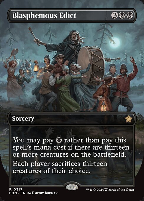 Blasphemous Edict (317) - BORDERLESS - NM
