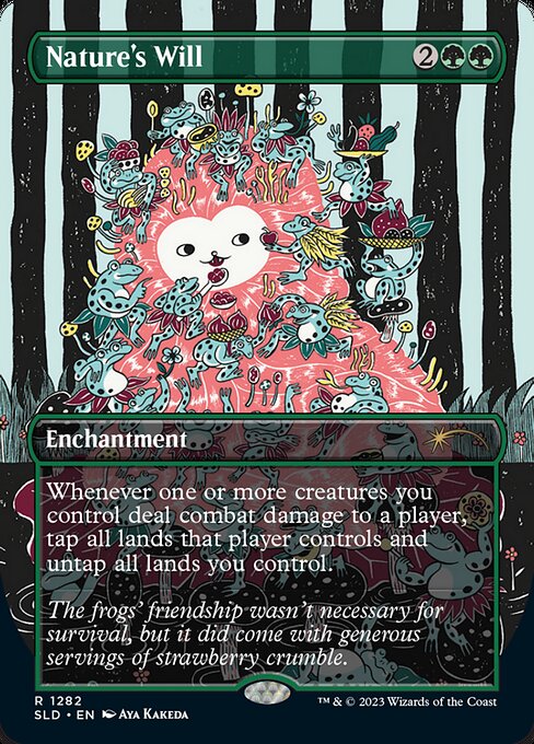 Nature's Will (1282) - BORDERLESS - FULL ART (Foil) - NM