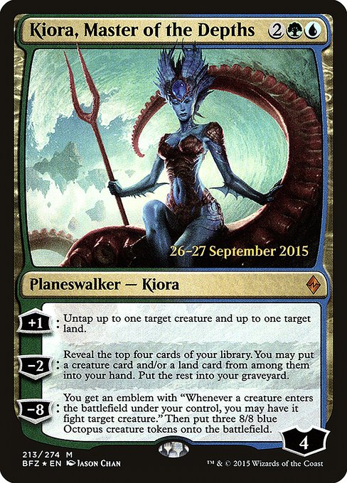 Kiora, Master of the Depths (213s) (Foil) - NM