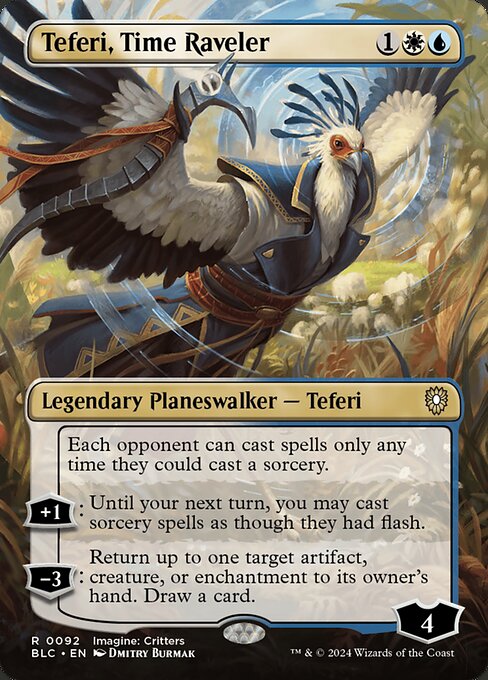 Teferi, Time Raveler (92) - BORDERLESS - NM