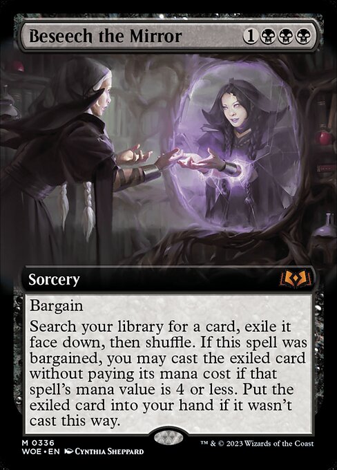 Beseech the Mirror (336) - EXTENDED ART (Foil) - NM