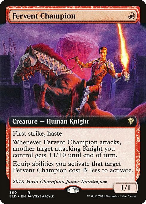 Fervent Champion (360) - EXTENDED ART (Foil) - NM