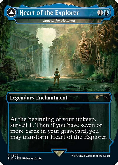 Search for Azcanta // Azcanta, the Sunken Ruin (1502) - BORDERLESS (Foil) - NM