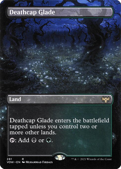 Deathcap Glade (281) - BORDERLESS - FULL ART - NM