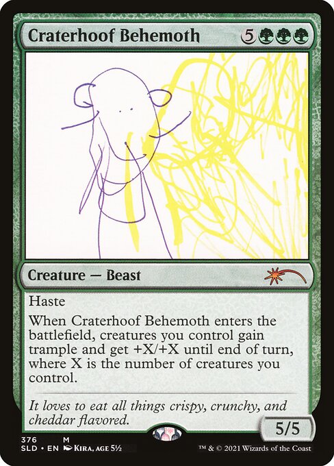 Craterhoof Behemoth (376) (Foil) - NM
