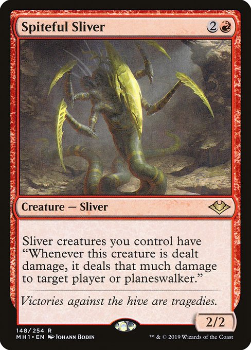 Spiteful Sliver (148) (Foil) - NM