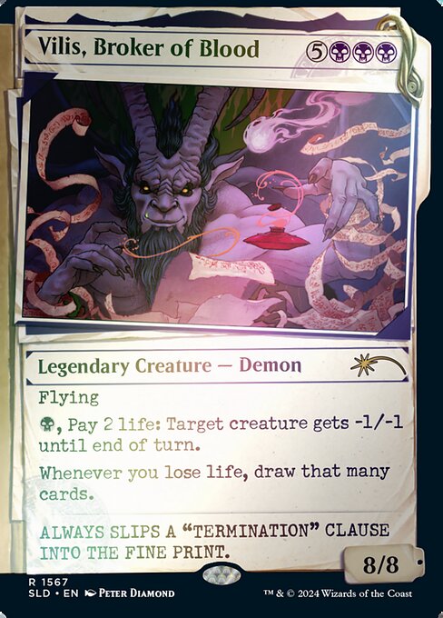 Vilis, Broker of Blood (1567★) - SHOWCASE (Foil) - NM