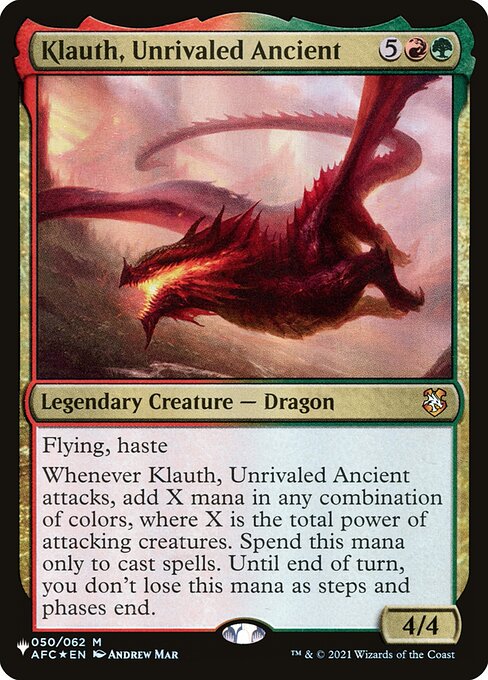 Klauth, Unrivaled Ancient (AFC-50) - NM