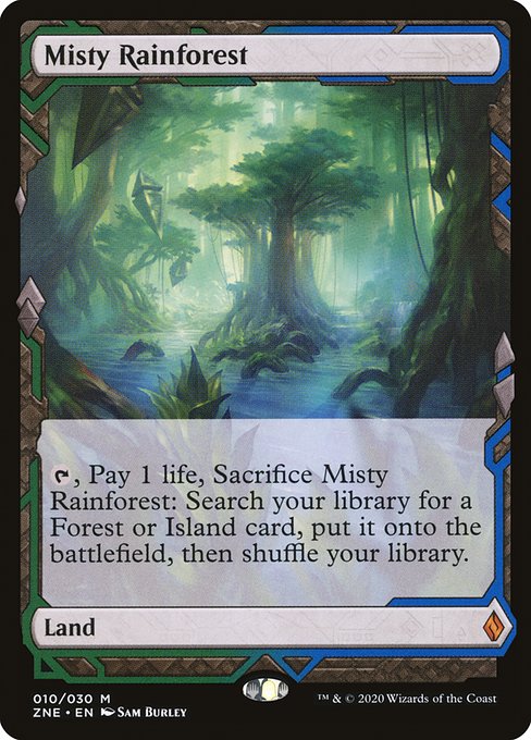 Misty Rainforest (10) (Foil) - NM