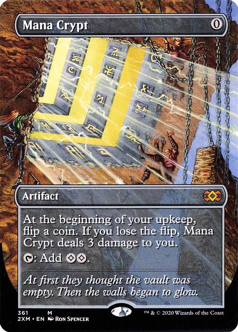 Mana Crypt (361) - BORDERLESS (Foil) - NM