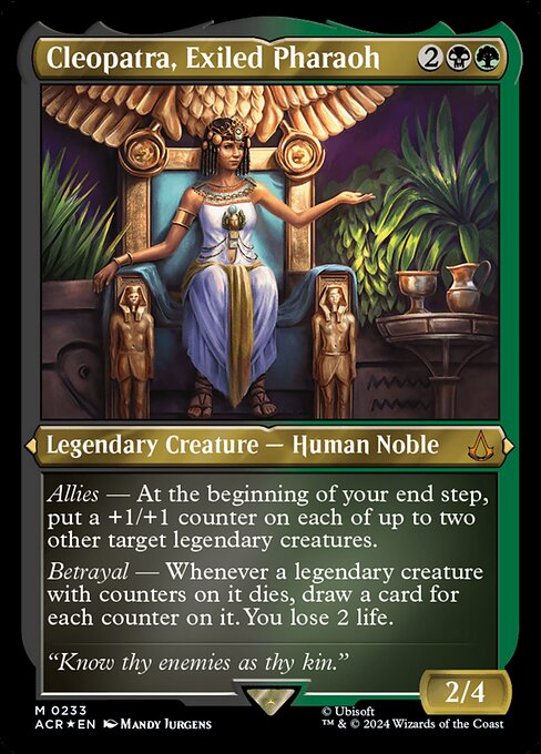 Cleopatra, Exiled Pharaoh (233) (Etched) - NM