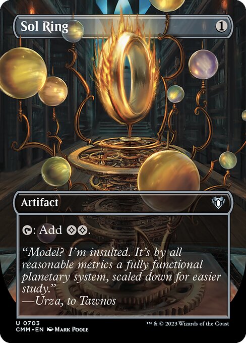 Sol Ring (703) - BORDERLESS - FULL ART - NM