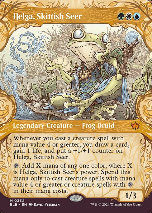 Helga, Skittish Seer (332) - SHOWCASE (Foil) - NM