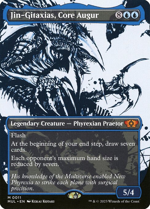 Jin-Gitaxias, Core Augur (11) - BORDERLESS - FULL ART (Foil) - NM