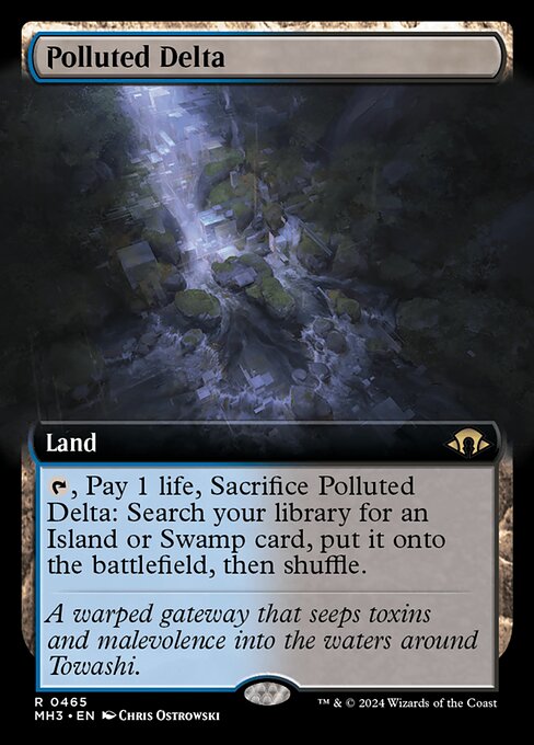 Polluted Delta (465) - EXTENDED ART (Foil) - NM