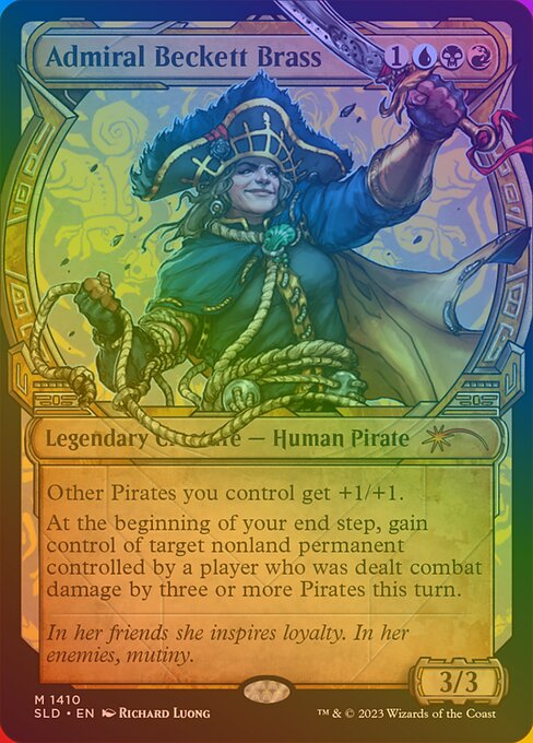 Admiral Beckett Brass (1410★) - SHOWCASE (Foil) - NM