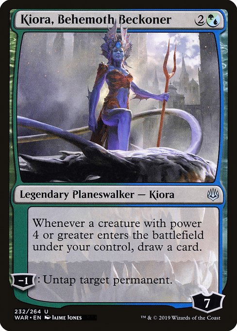 Kiora, Behemoth Beckoner (232) (Foil) - NM