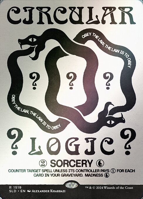 Circular Logic (1519★) - BORDERLESS (Foil) - NM