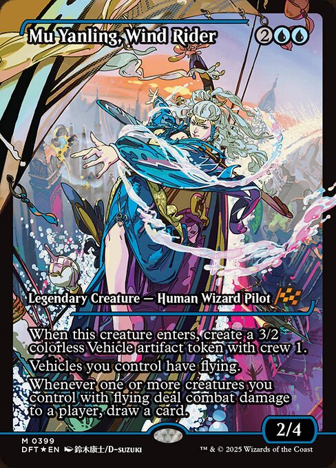 Mu Yanling, Wind Rider (399) - SHOWCASE - FULL ART (Foil) - NM