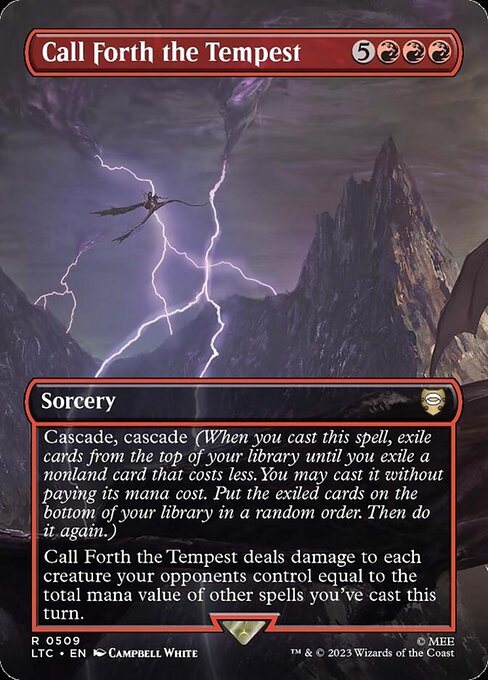 Call Forth the Tempest (509) - BORDERLESS (Foil) - NM