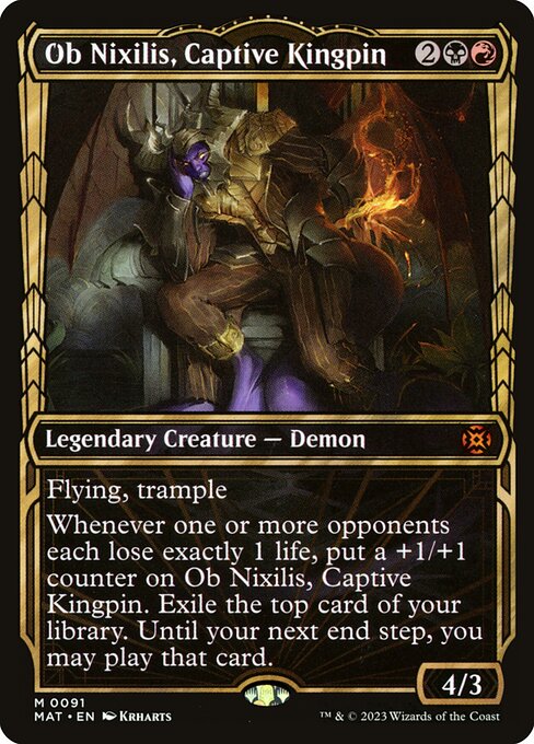 Ob Nixilis, Captive Kingpin (91) - SHOWCASE (Foil) - NM