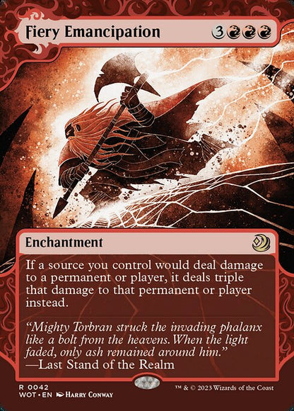 Fiery Emancipation (42) - BORDERLESS (Foil) - NM