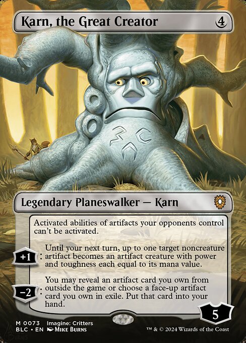 Karn, the Great Creator (73) - BORDERLESS (Foil) - NM