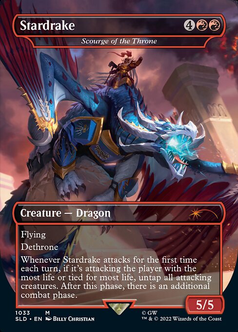 Scourge of the Throne (1033) - BORDERLESS - FULL ART (Foil) - NM