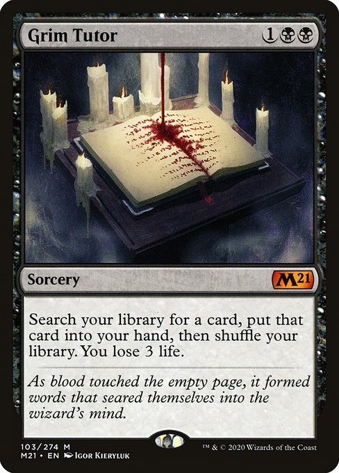 Grim Tutor (103) - NM