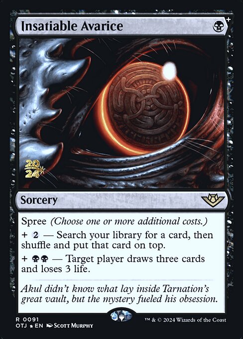 Insatiable Avarice (91s) (Foil) - NM
