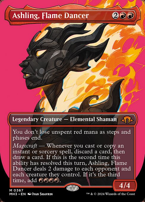 Ashling, Flame Dancer (367) - BORDERLESS (Foil) - NM