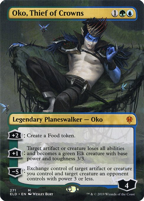 Oko, Thief of Crowns (271) - BORDERLESS - NM